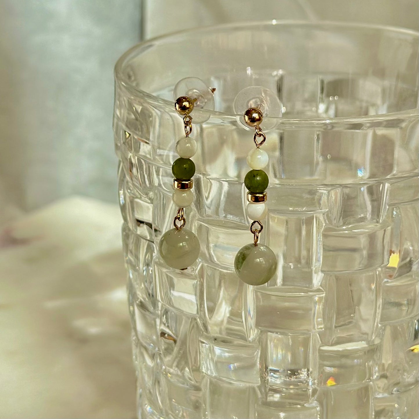 Jade - Jade 14K Gold-Filled Earrings