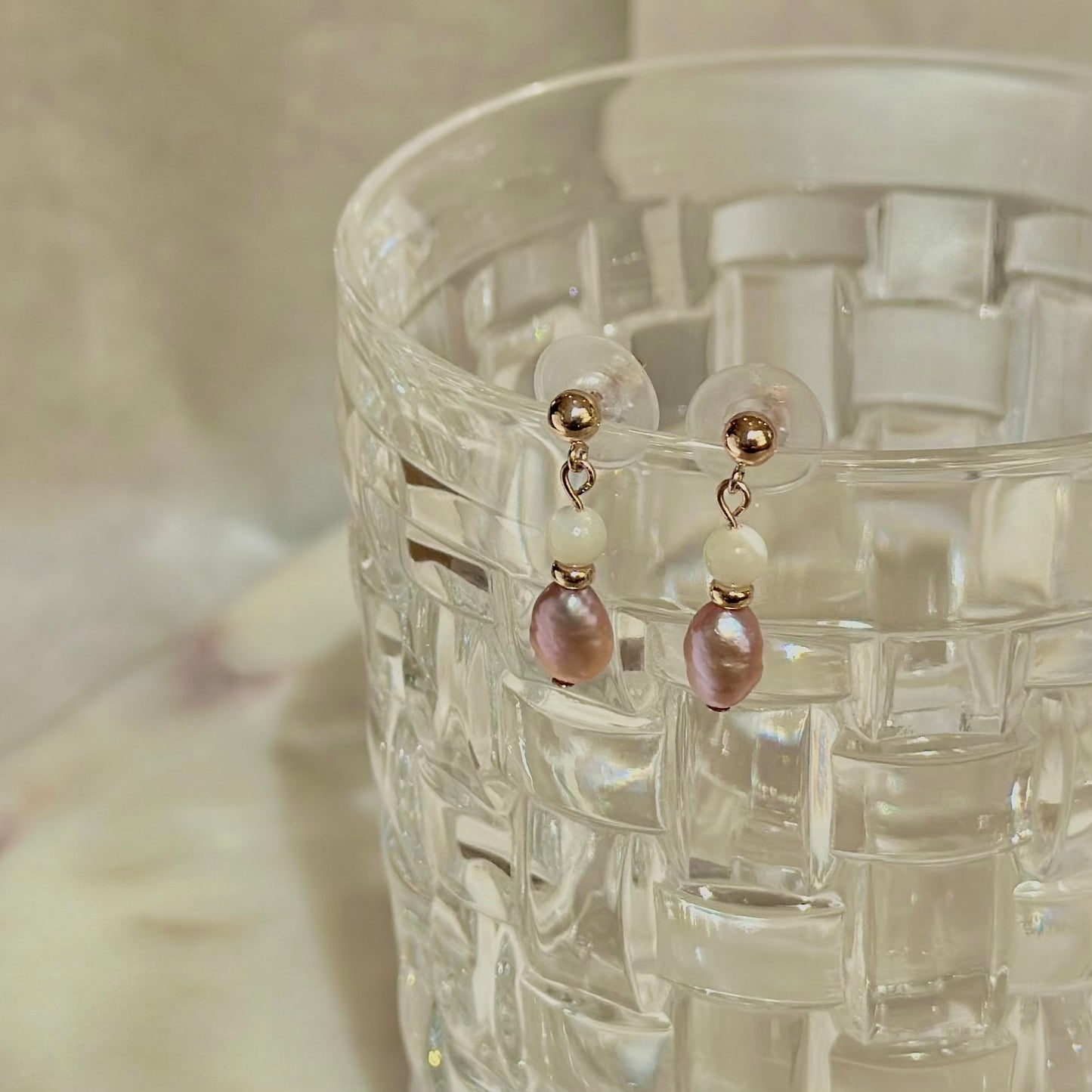 Romance - Pearl 14K Gold-Filled Earrings