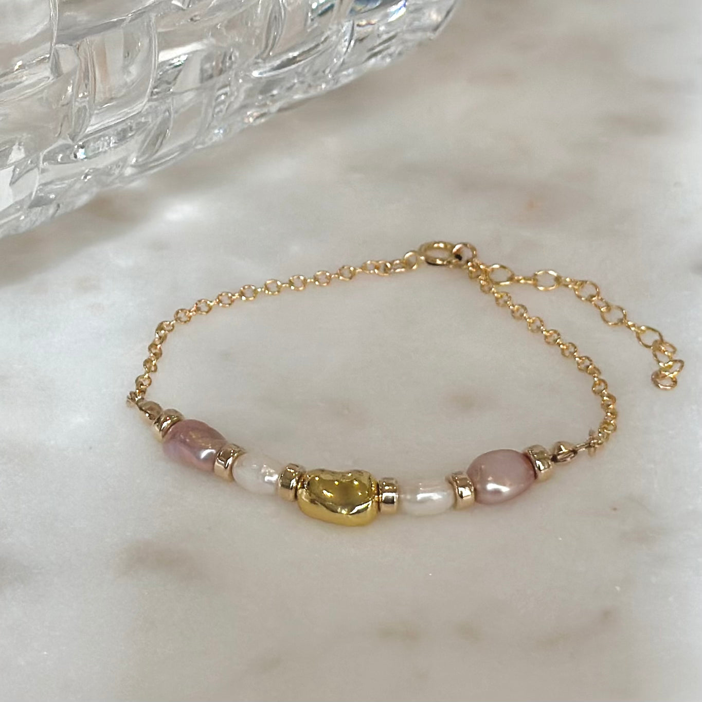 Romance - Pearl 14K Gold-Filled Bracelet