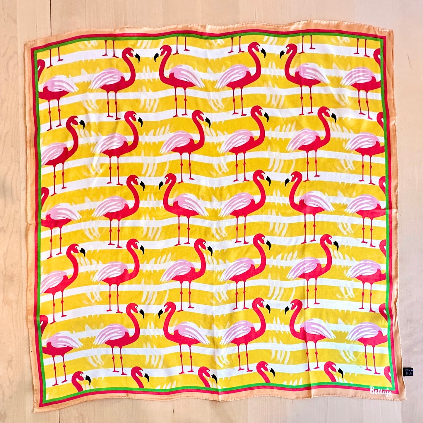 27" Square Scarf - Flamingo