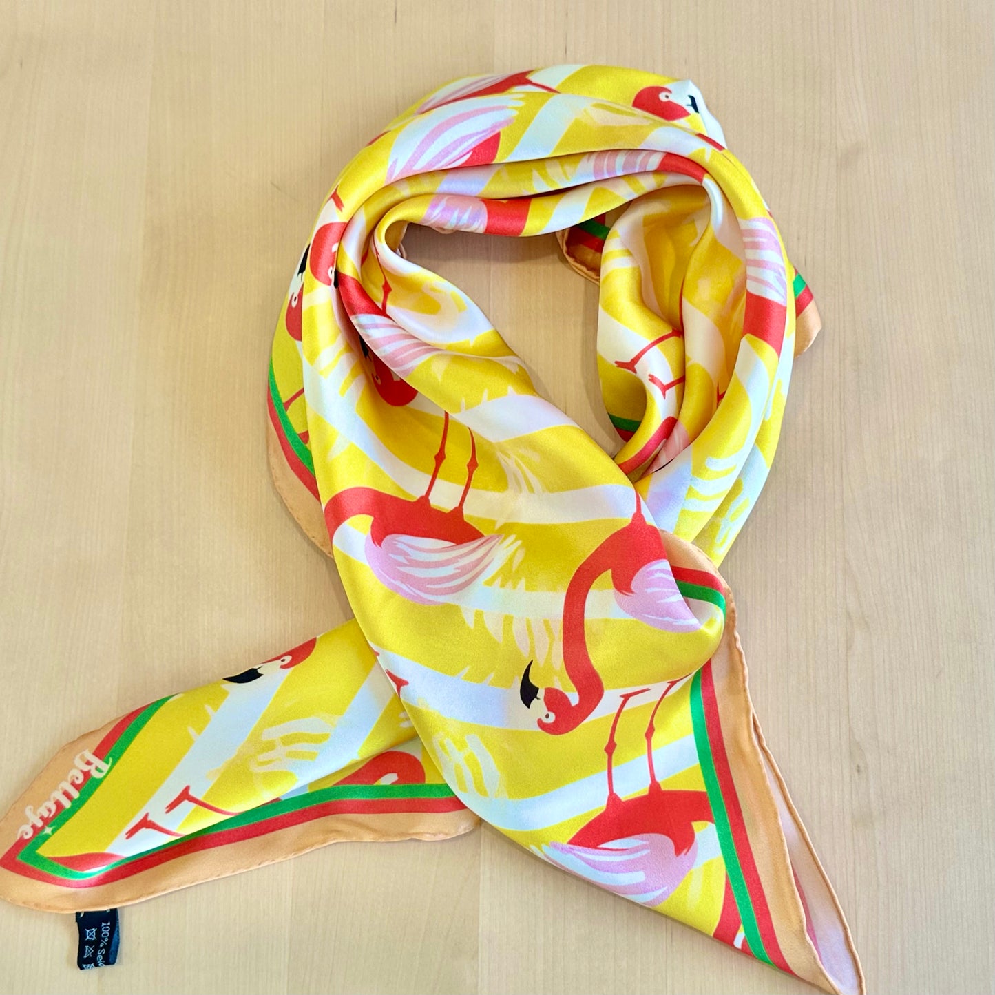 27" Square Scarf - Flamingo