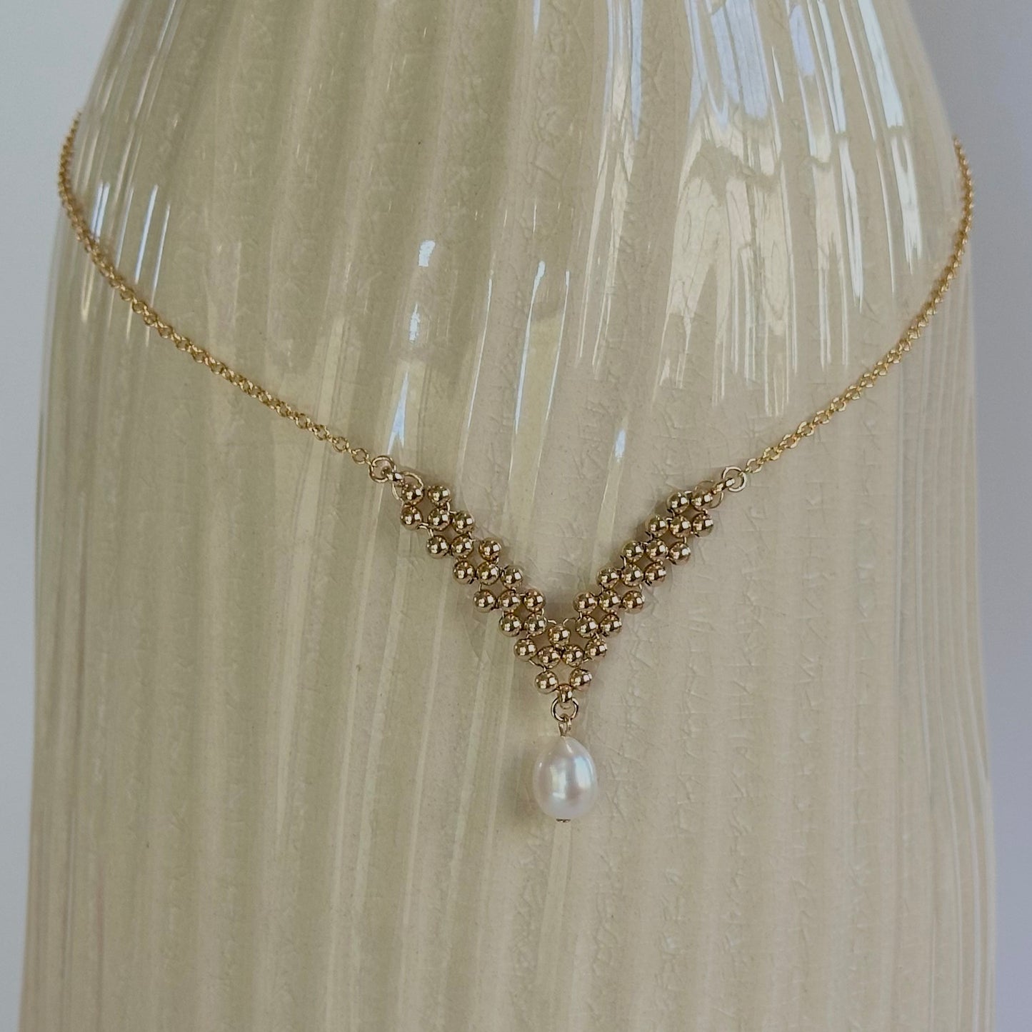 Gilded Age - Pearl 14K Gold-Filled Braided Necklace