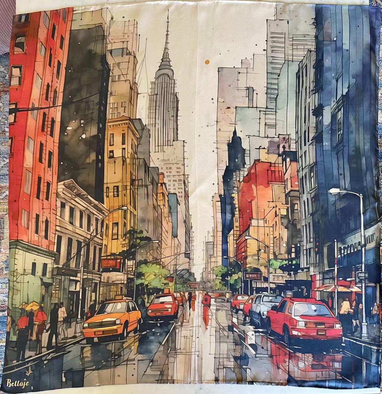 27" Square Scarf - NYC