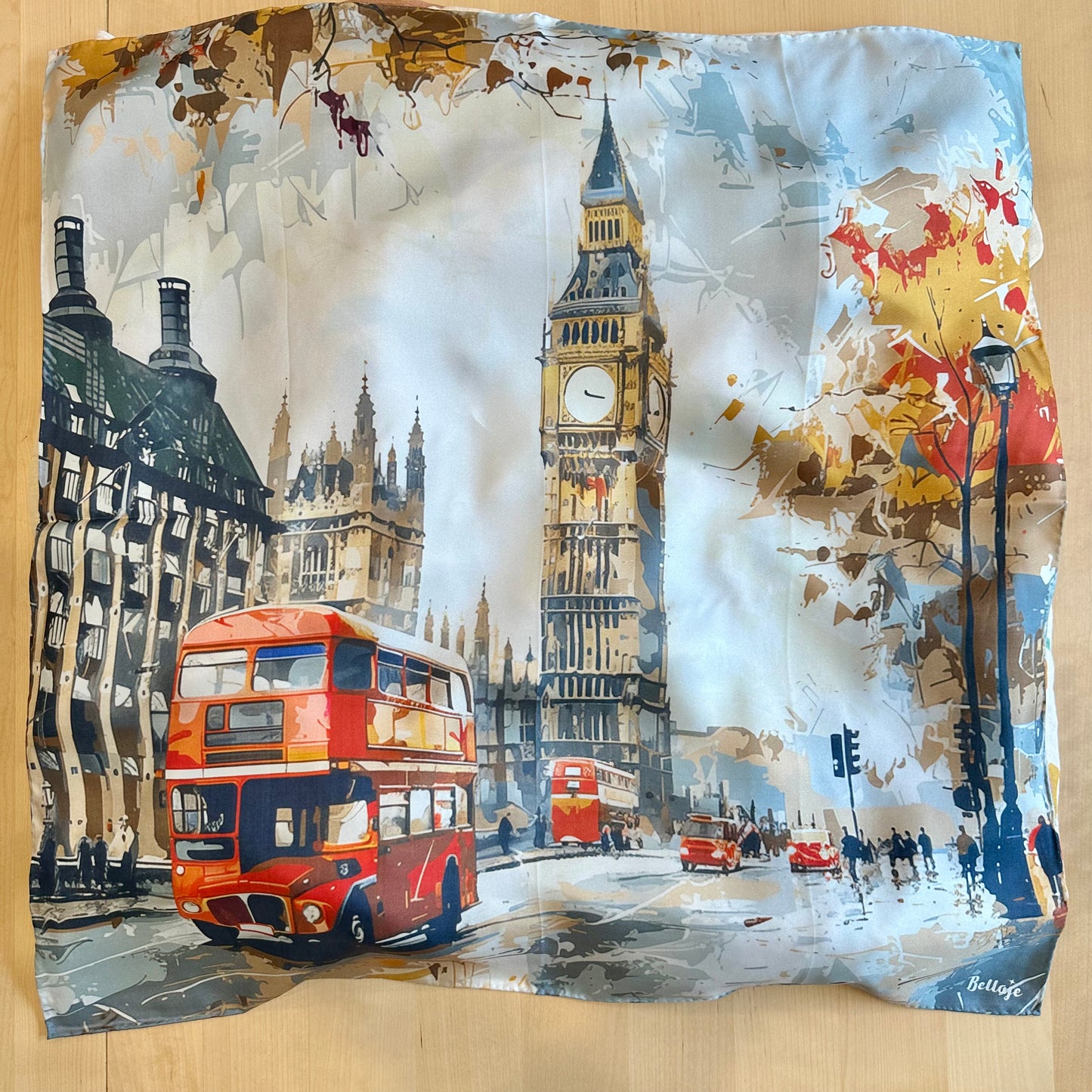 27" Square Scarf - London