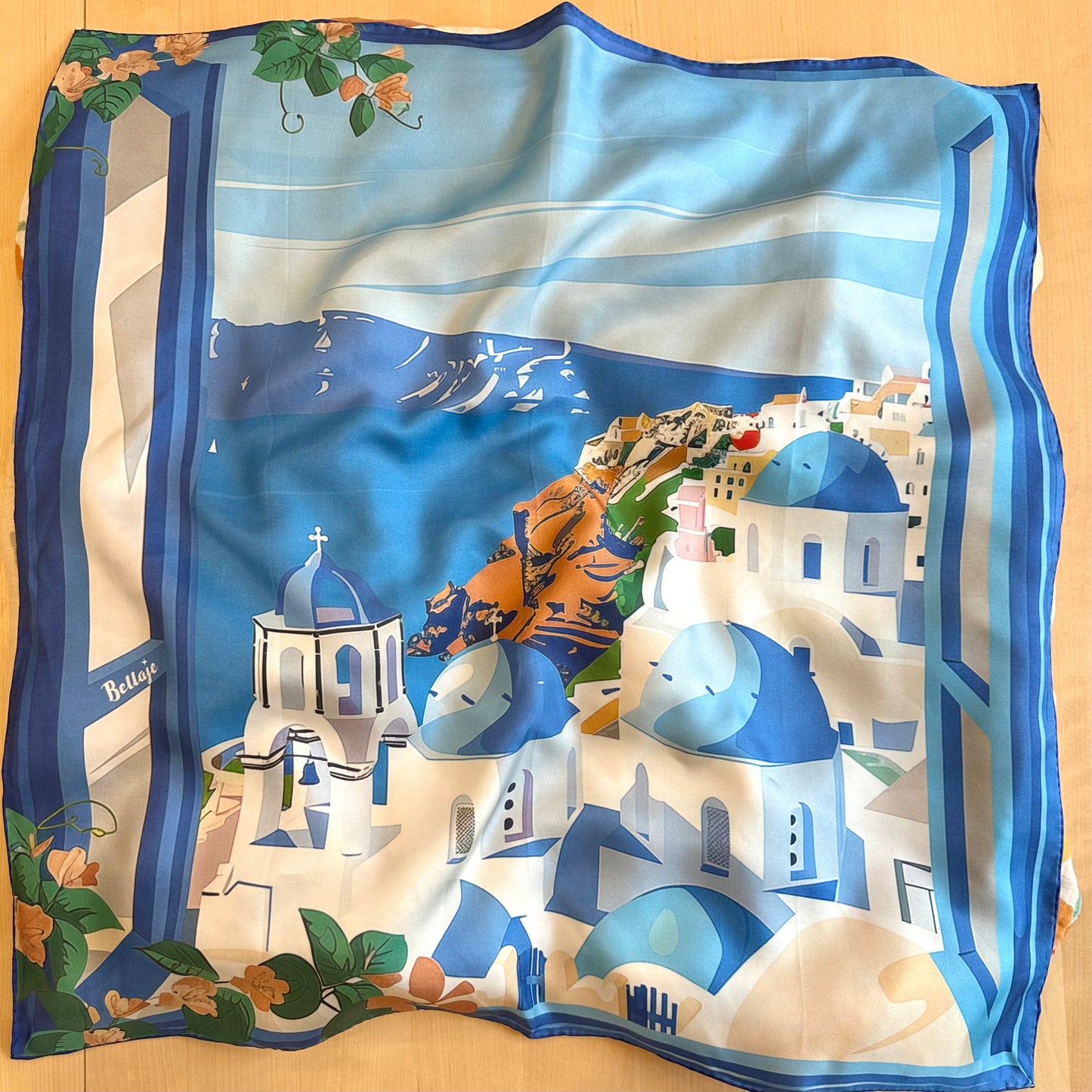 27" Square Scarf - Greece