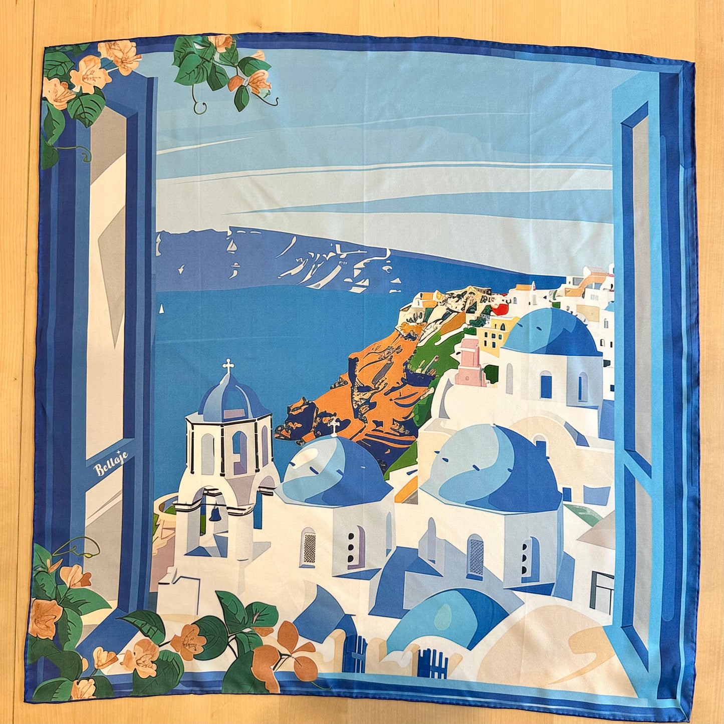 27" Square Scarf - Greece