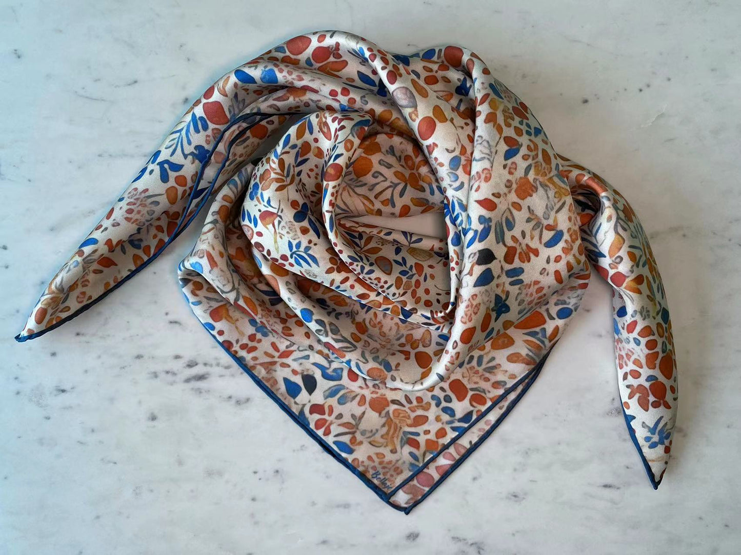 35" Square Scarf - Floral