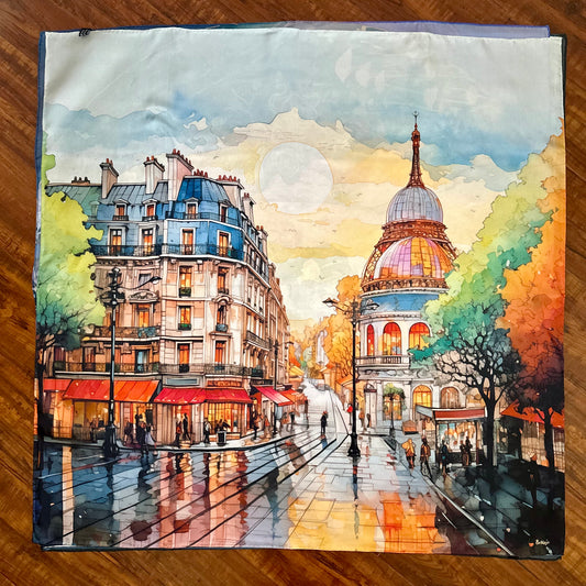 35" Square Scarf - Paris Afternoon