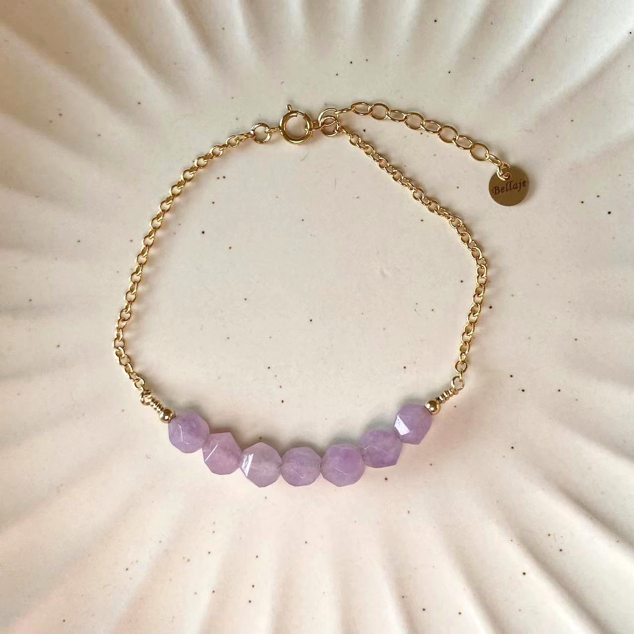 Gemstone - Dainty Natural Gemstone Gold Filled Bracelet