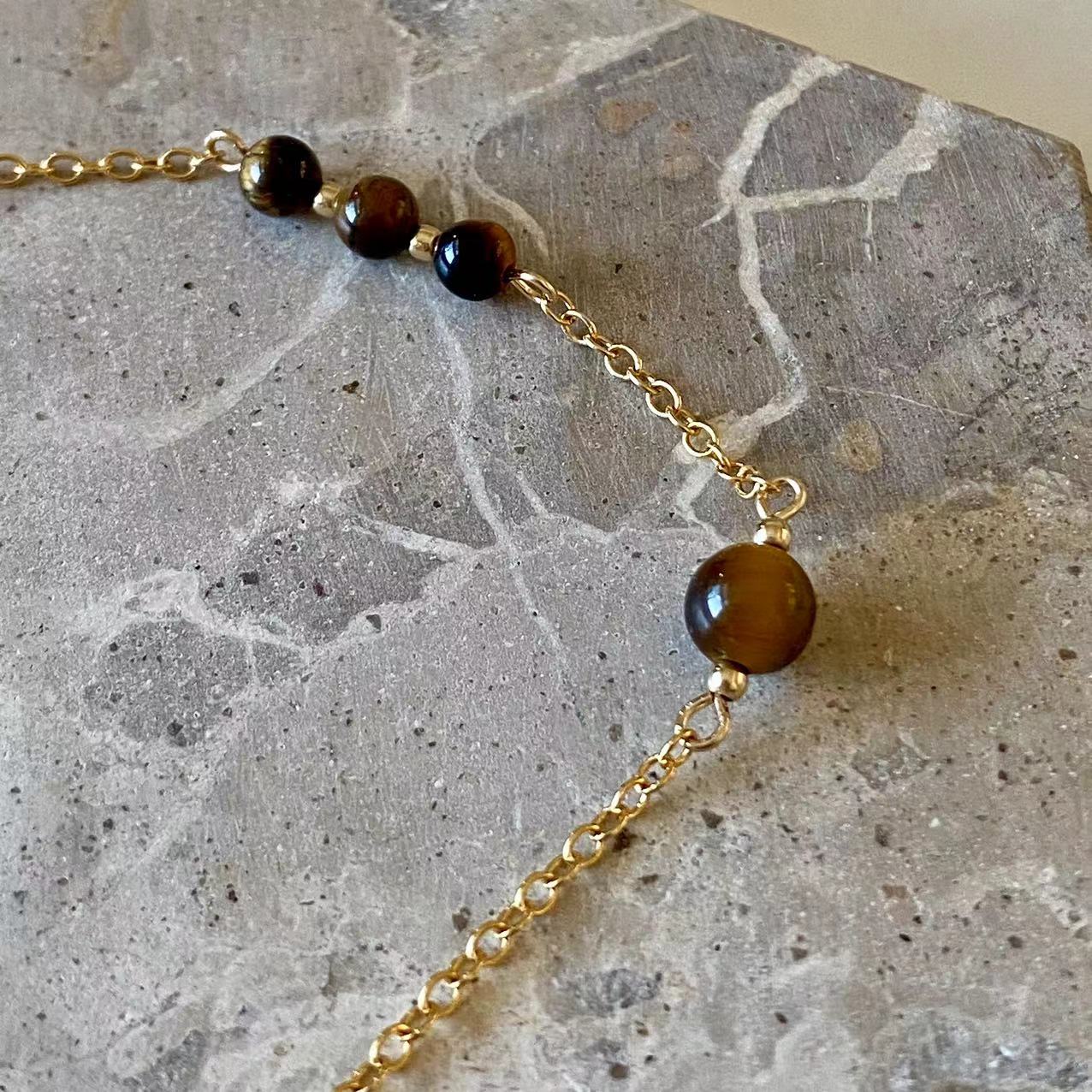 Prosperity - Tiger's Eye 14K Gold Filled Bracelet